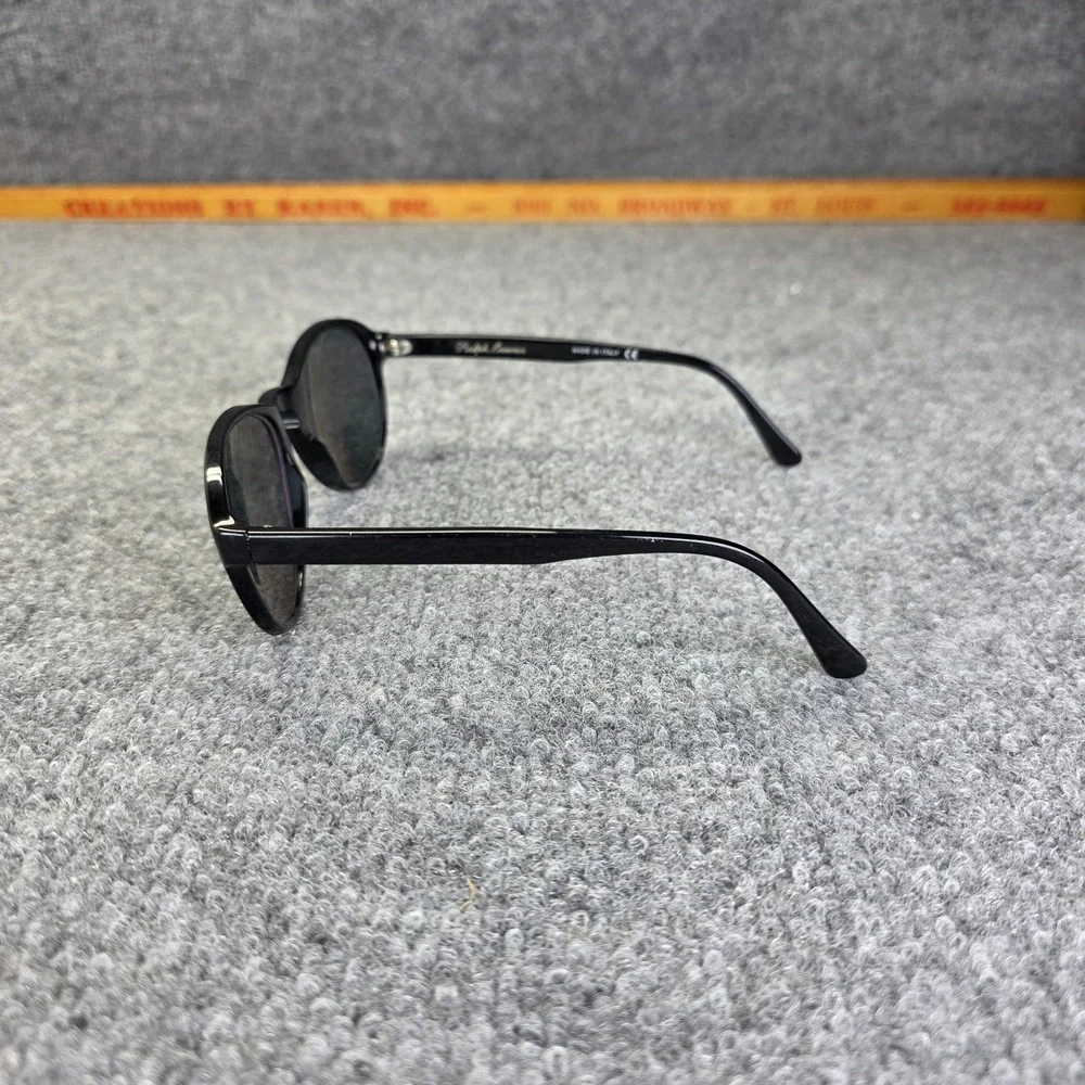 Ralph Lauren Purple Label PL 9762 Sunglasses Black ROUND Polarized Lens Vintage